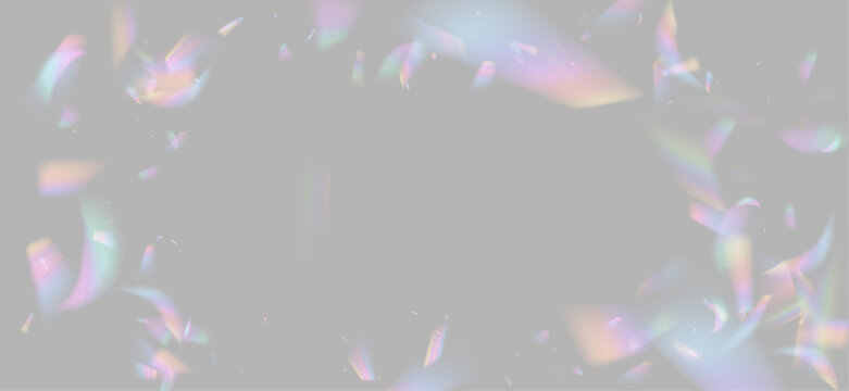 PNG holographic sphere reflects rainbow colors with futuristic shine, creating a stylish transparent effect for creative graphic projects.

