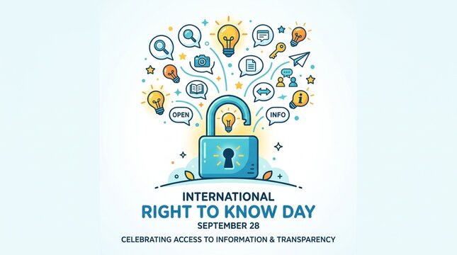 International Right to Know Day Awareness with Access to Information Concept