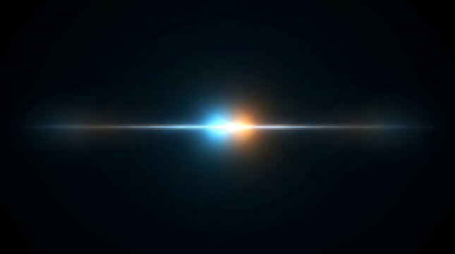 Cosmic starburst with radiant light trails in deep space. Bright celestial body emitting luminous rays against black void backdrop.