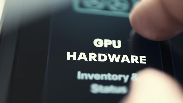 GPU Hardware Inventory and Status Screen