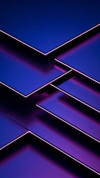 Abstract background featuring geometric blue planes with glowing neon edges abstract geometric background structure technology perspective architecture minimalist futuristic gradient