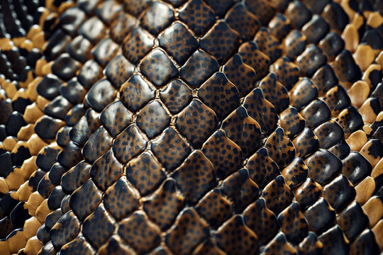 Exotic natural python snake leather texture background