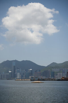 香港の海辺の風景