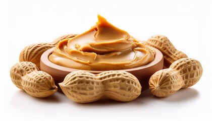 Fototapeta premium a peanut butter on a isolated on white background