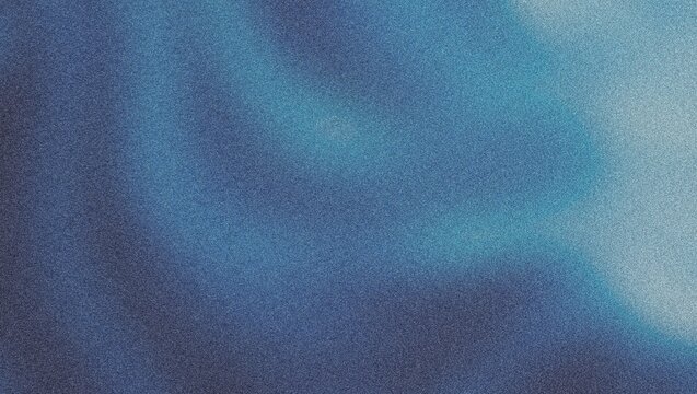 Abstract blue grain texture background, soft gradient color wave backdrop, retro film noise overlay for graphic design lo-fi texture 4K grainy texture Background