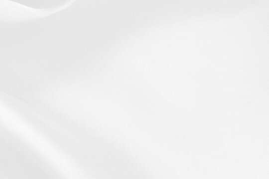 White fabric texture background, detail of silk or linen pattern.