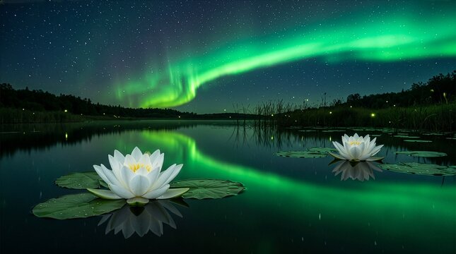 Northern Lights Twin Flowers
