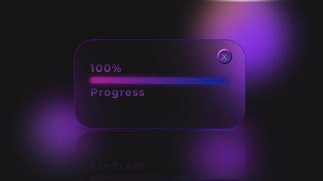 File loading from 0% to 100% against a futuristic background.
Downloading data.
Metadata loading or saving process.