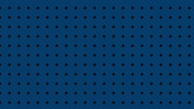 Blue background with repeating grid of dots creates a seamless loop pattern