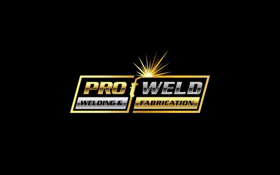 Illustration vector graphic of a welding fabrication business logo design