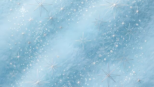 서늘한 푸른 기운과 은은한 별빛 입자가 감도는 겨울 질감 배경Winter textured background with cool blue tones and subtle stardust particles
