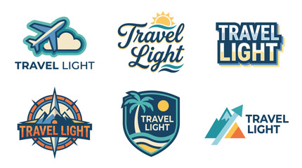 This collection showcases visually appealing logos emphasizing the concept of travel light, featuring designs that evoke adventure, exploration, and wanderlust themes. © Joel