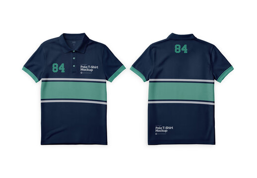Polo T Shirts Mockup Template for Merchandise Display and Promotion
