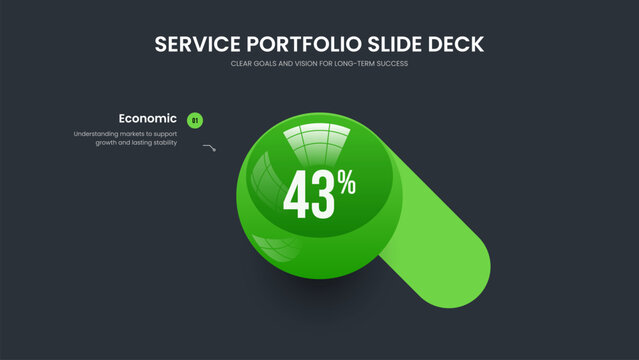 Minimalist Forecast One Element Infographic Slide Design. Corporate Showcase 1 Step Graph Frame Template. Market Review Presentation Layout Vector Illustration.