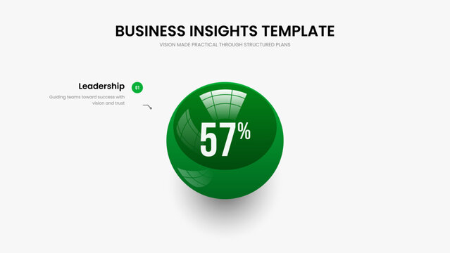 Colorful Innovation Slideshow Layout Vector Illustration. Enterprise Review One Element Infographic Frame Template. Simple Campaign 1 Option Graph Presentation Design.