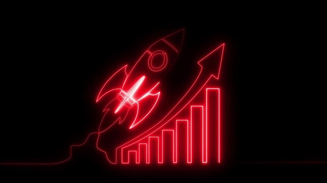 Startup business trend growth concept, improve development chart of company. Graph upward arrow grow up. Plan best sale performance return on investment stock, opportunity success challenge strategy