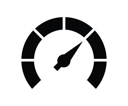 Dashboard speedometer gauge icon vector