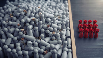 Obraz premium The Sea of Discarded Flowers