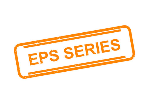 Orange eps series vector stamp with bold text illustration