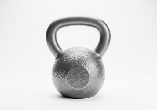 Heavy black iron kettlebell for fitness and strength training