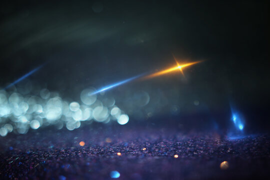 Abstract background of soft focus bokeh lights