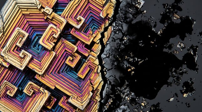 Fondo cient&iacute;fico abstracto cristal cambio fase t&eacute;rmica