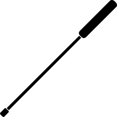 Obraz premium Percussion mallet drumstick silhouette design element for orchestra musical instrument accessories pack