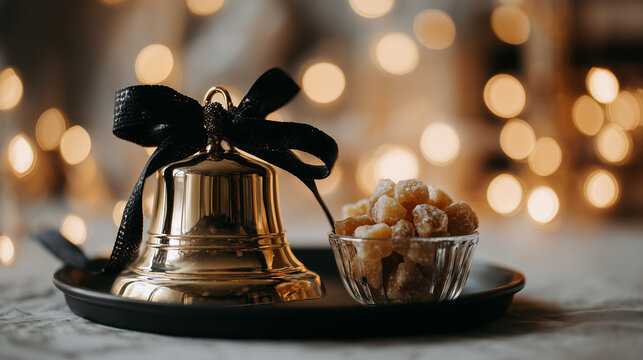 christmas decoration on the table