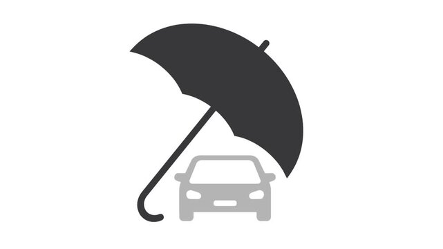 Car insurance, icon, vector, illustration.
