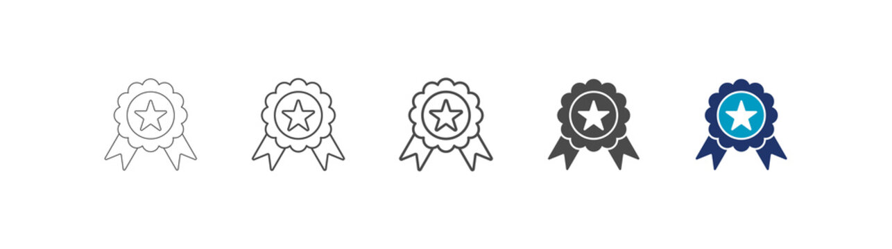 quality icon set consisting of multiple styles vector illustration. editable stroke