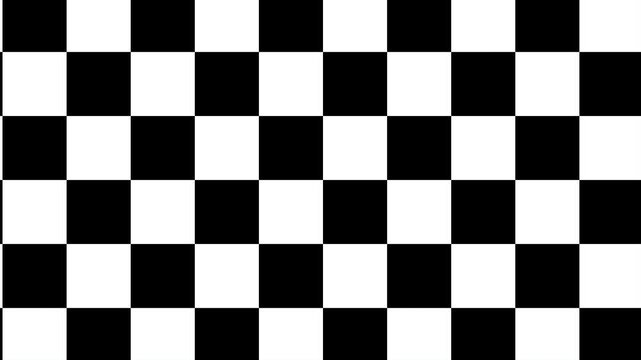 black and white color checkerboard pattern background video