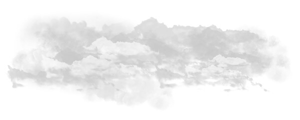 Fototapeta premium Realistic Floating White Cloud PNG Transparent Clipart, Natural Sky Cloud Overlay for Digital Compositing, Motion Graphics, Environmental Design and Creative Background Projects