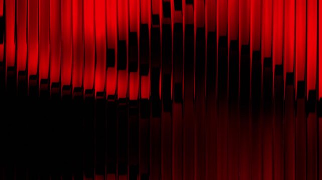 Glass red dancing lines wall disco background VJ loop