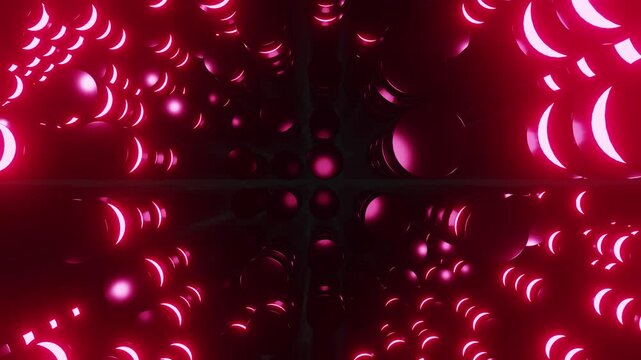 New moved pink valve with red neon light VJ loop background