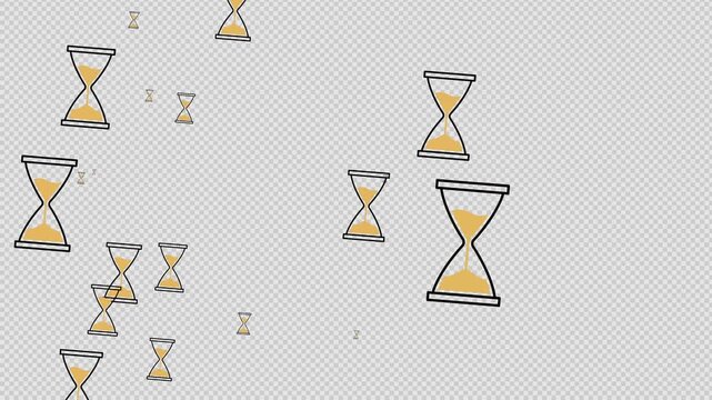Minimalist Hourglass Sand Timers Time Management Loop