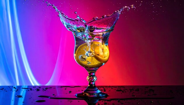 Bright Green Glass Under Colorful
