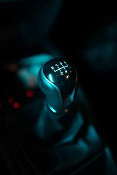 car gear on black background