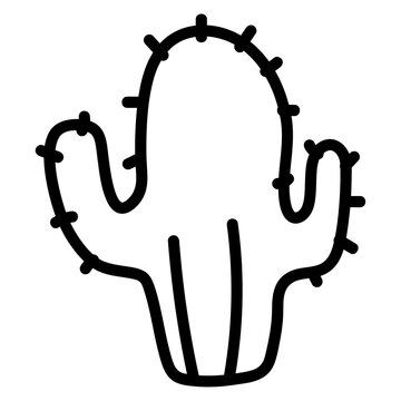 PNG cactus desert decoration plant, transparent background