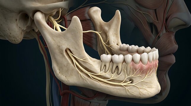 Close-up of a dogs mouth with teeth visible.