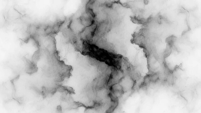 Abstract black and white marble texture with swirling smoke patterns and soft grayscale gradient