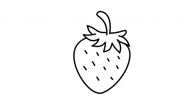 strawberry coloring page