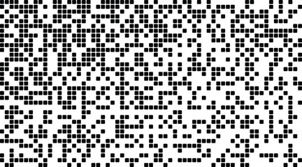 Fototapeta premium Abstract digital pixel pattern on transparent background. Vector illustration.