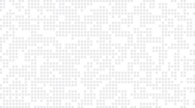 Abstract digital pixel pattern on transparent background. Vector illustration.