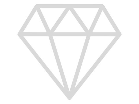 Geometric diamond shape wireframe icon design