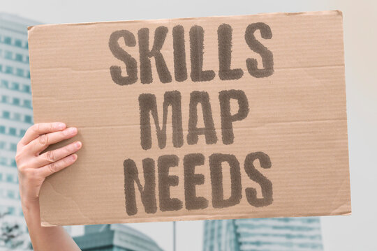 "Skills Map Needs" Use data to align talent with demand. MAPPING. ALIGNMENT. SKILL. DEMAND. PLANNING.