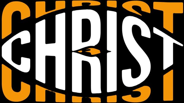 God's Names Text Animation. Christian Typography Motion Graphics Background
