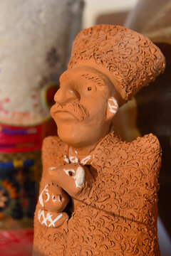 Clay toy. Folk craft. Dagestan, Russia