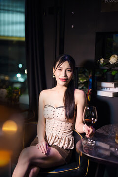 food and Drink, wine red and for a friendly, in a bar or a restaurant 