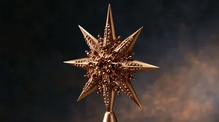 Decorative Star Tree Topper for Holiday Celebrations © ksu_ok