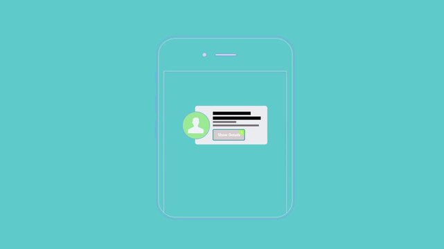 smartphone, mobile notification, notification icon, message alert, pop up, animation, motion graphics, icon, vector, flat design, minimalist, app UI, web icon, user profile, message, communication, ta